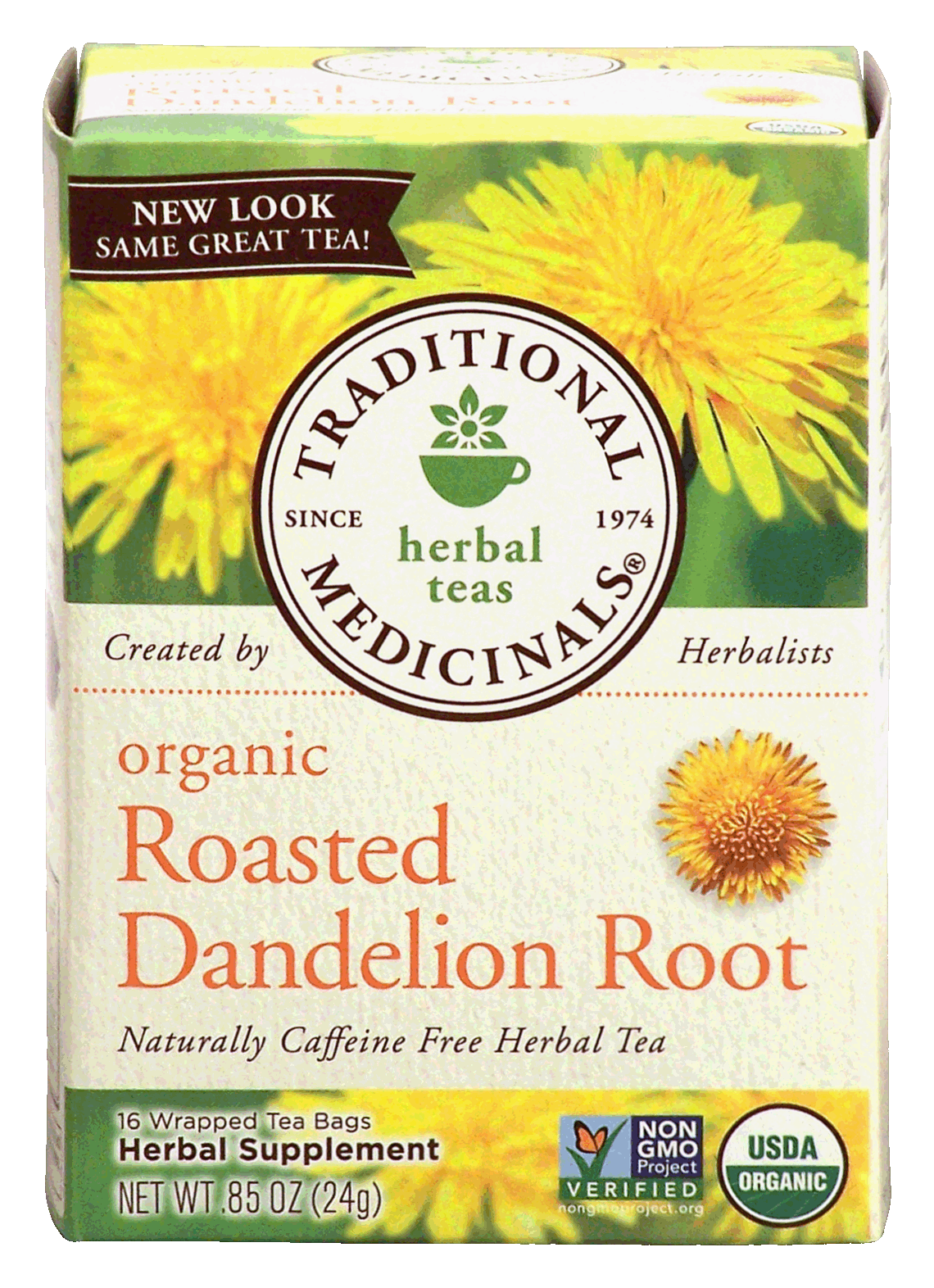 Traditional Medicinals  roasted dandelion root organic herbal tea, caffeine free, 16-tea bags Full-Size Picture